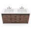 Ensemble de meuble-lavabo double en bois manufacturé 2 tiroirs 2 portes Chimira-129439377-134039060