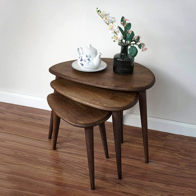 Nesting Table Set of 3 - Ercol Style Oak