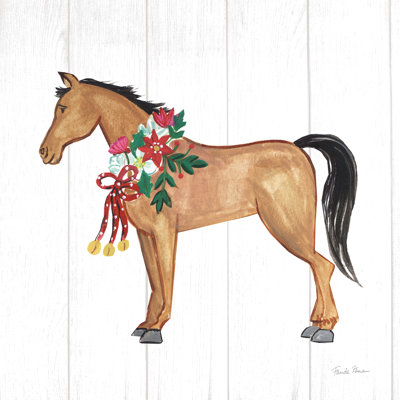 Holiday Farm Animals II by Farida Zaman - Wrapped Canvas Painting