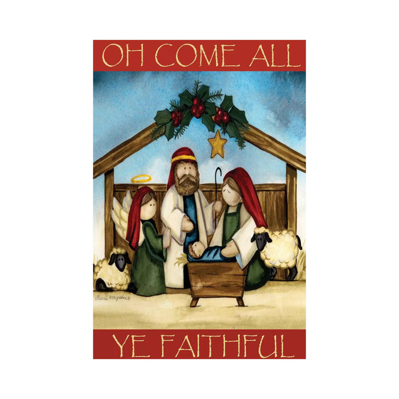 Come All Ye Faithful by Laurie Korsgaden - Wrapped Canvas Painting, 66.04 cm H x 45.72 cm W x 1.91 cm D