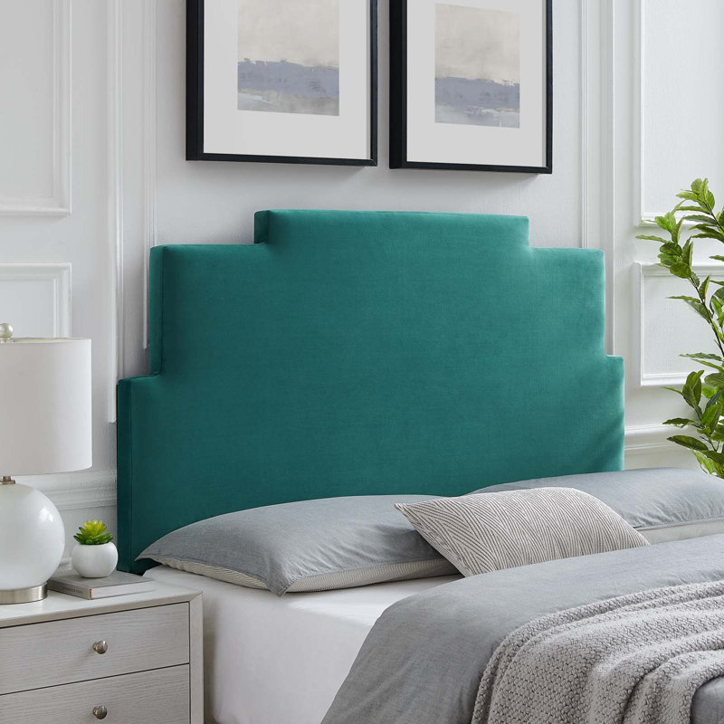 Modway Kasia Performance Velvet Headboard, Teal, Queen