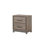 1Pc Contemporary 2-Drawer Storage Nightstand Metal Handle Grey Oak Finish
