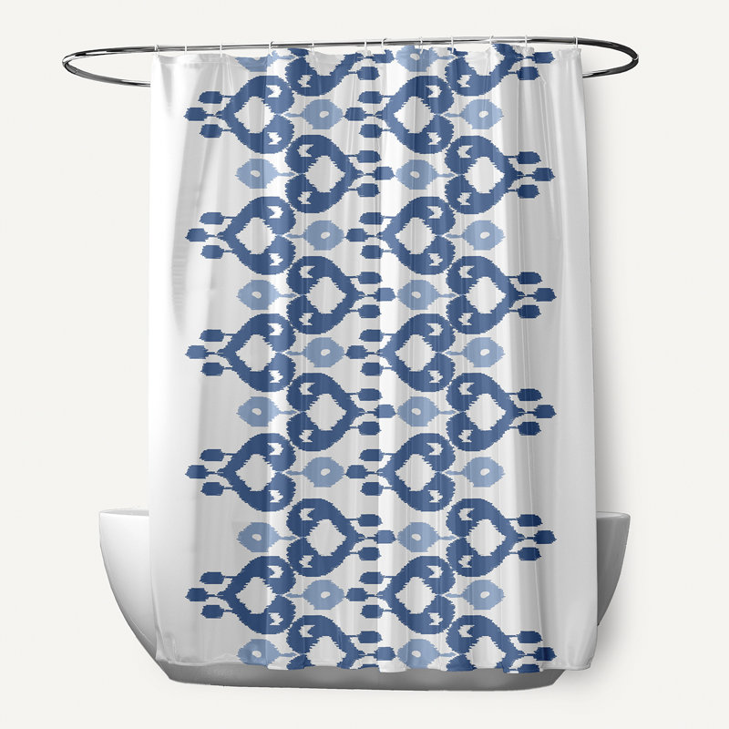 Rideau de douche Boho Chic, Bleu clair