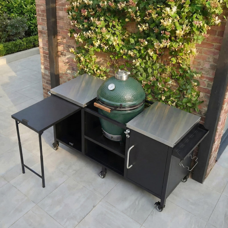 Grande table de gril 72,4 "pour les gros œufs verts (tabourets non inclus)
