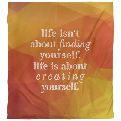 Housse de couette simple Creative Yourself Quote