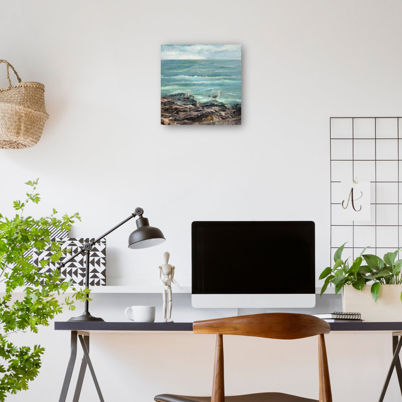 Reproduction d'art sur toile "Coastal Duet" par Studio Arts, H 20 po x l 20 po x P 1,5 po, Toile tendue