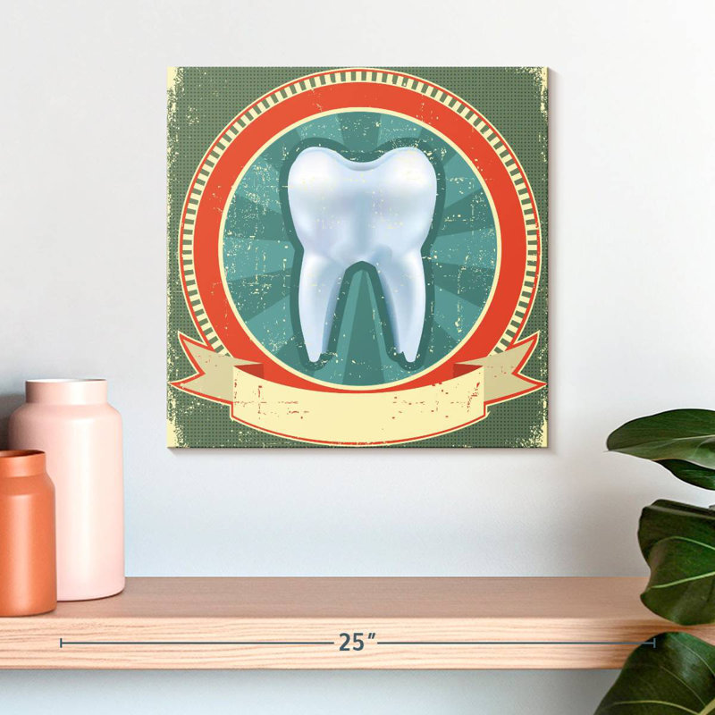 Alcaraz Tooth Sign, 16" H x 16" W