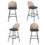Upholstered Rattan Back Counter & Bar Stool-2066087888