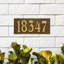 Woodgrain Mid-Century Rectangle Plaque, Standard Wall 1-line-94413653-94345458