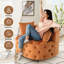 Fauteuil demi-tonneau en velours 36,6 po Keoka-365700108