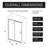 48" W X 72" H Single Sliding Framed Shower Door With Clear Tempered Glass