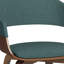 Lowell Bentwood Upholstered Dining Chair with Curved Backrest in Mid-Century Modern Style-1048453221