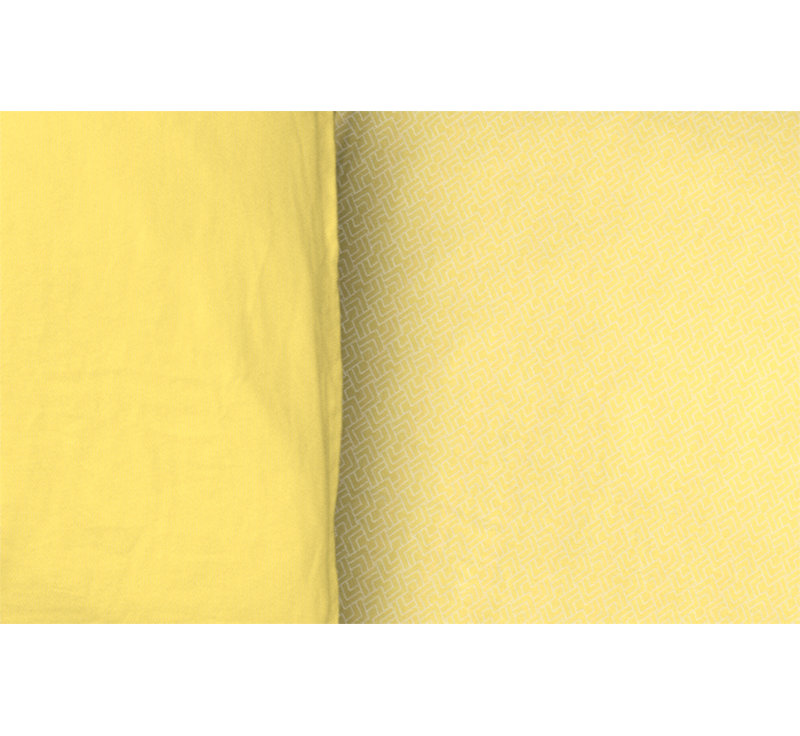 Salguero Geometric Shapes Duvet Cover Set with Pillowcases Included, 155 x 220cm Duvet Cover + 1 Pillowcase (80 x 80), Yellow
