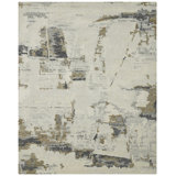 Tempo Urban Fossil Hand-Knotted Wool Area Rug