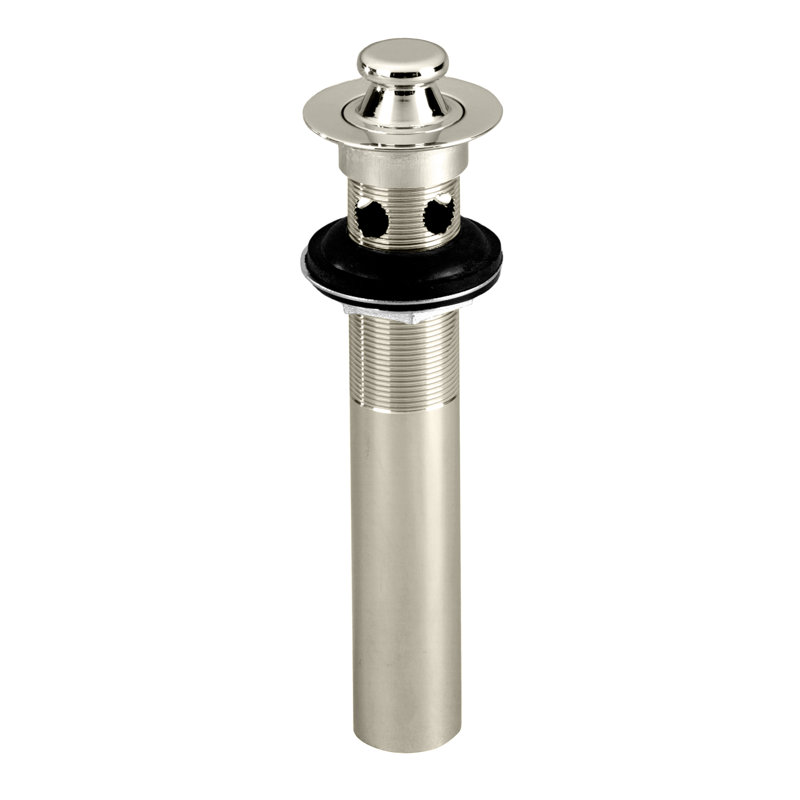 Lift and Turn 1.5" Lift and Turn Bathroom Sink Drain with Overflow, Polished Nickel