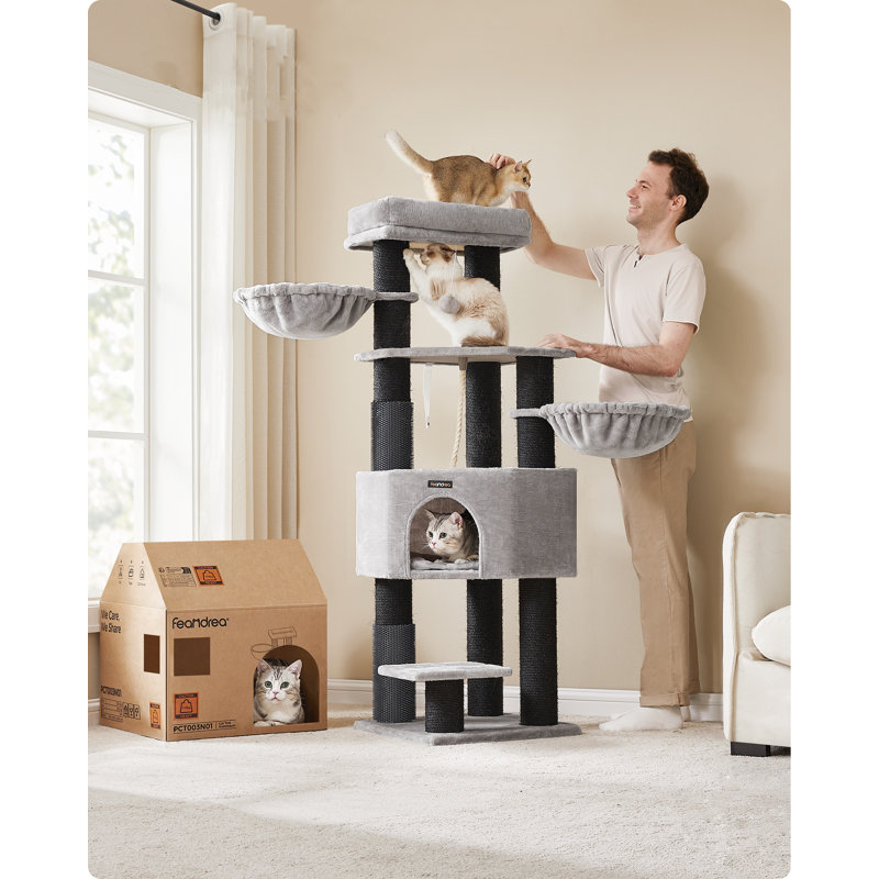 160cm H Cat Tree, Black