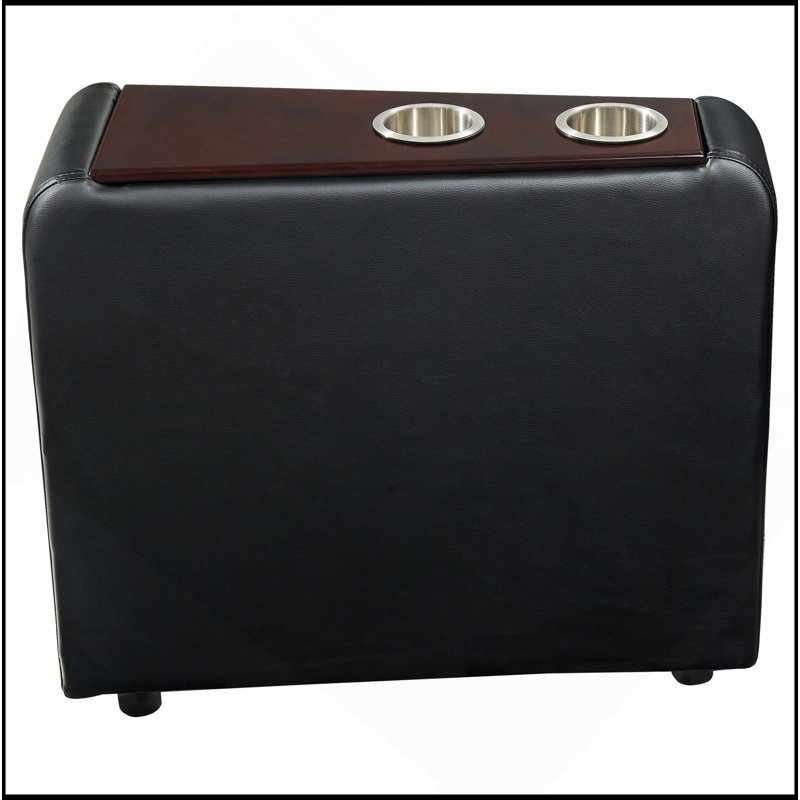 Console de cinéma avec rembourrage noir Nseluka