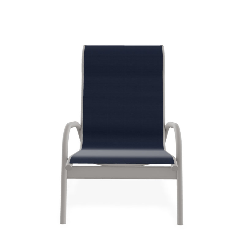 Gardenella Patio Chair, Navy, Warm Gray