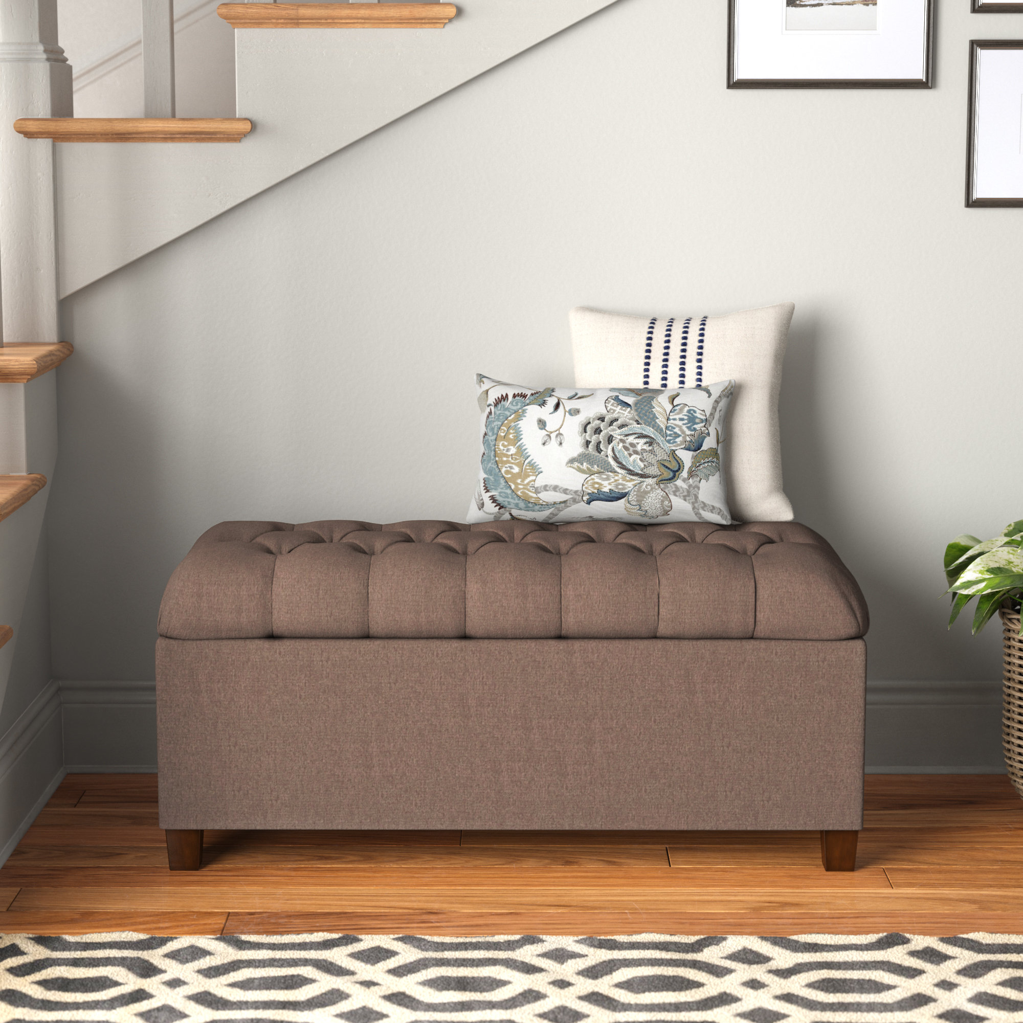 Halvorson Flip Top Storage Bench