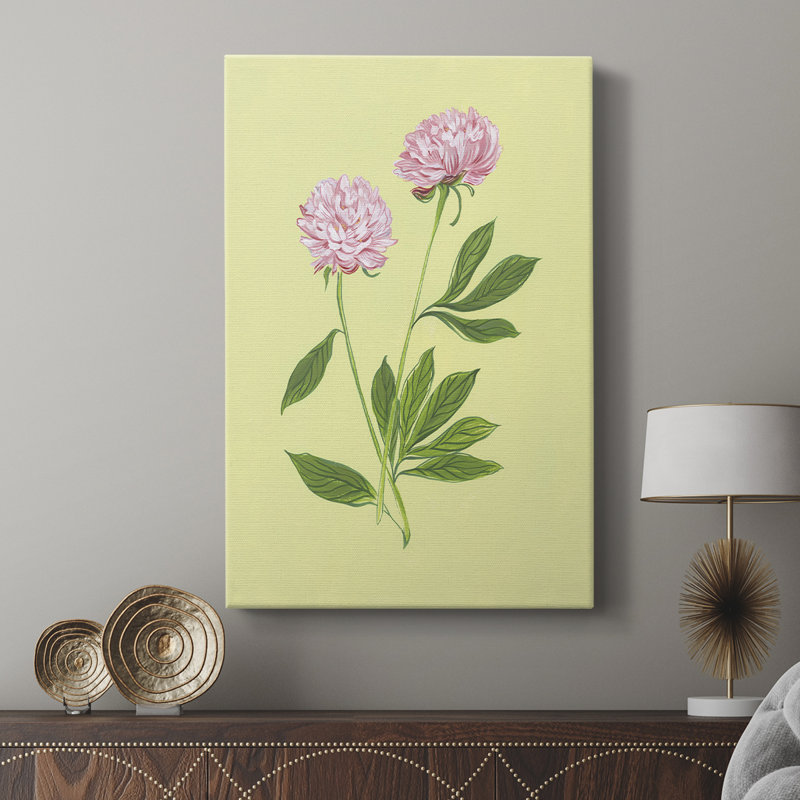 Pivoines en jaune II - galerie Cavas sur mesure, H 36 po x l 24 po