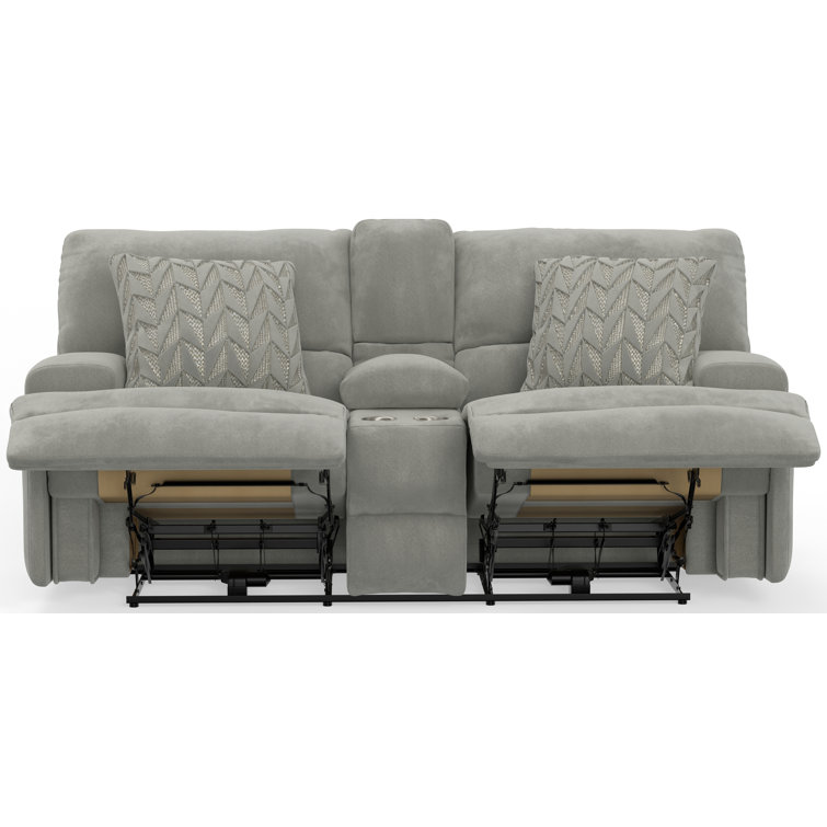 Eliava 86" Zero Gravity Power Reclining Console Loveseat