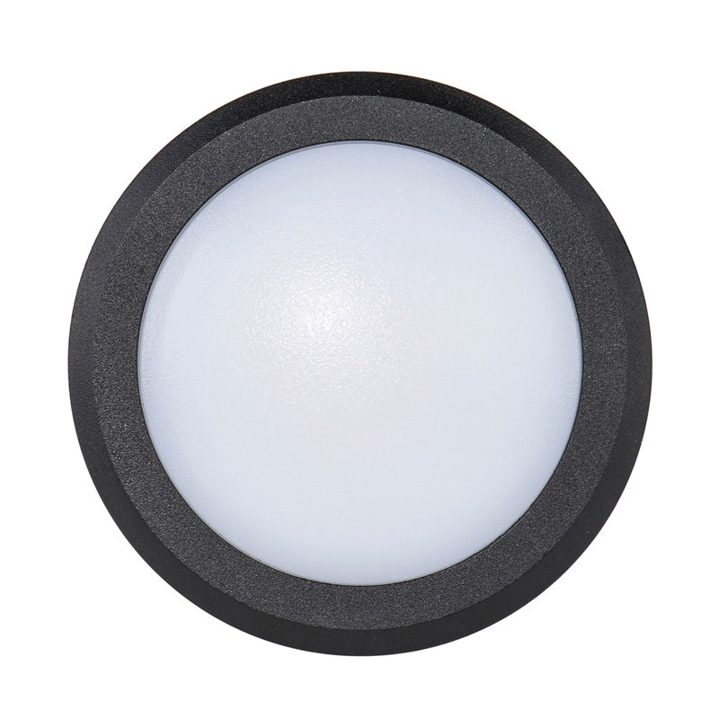 Ferrera Outdoor Bulkhead Light, Black