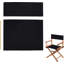 Housses de chaise de réalisateur noires Speranza