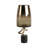 Brayden Studio® Destinee Hurrican Glass With Stone Base, Gold-952009979