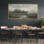 «Tranquil Dusk Minimalist Landscape», reproduction encadrée-111565885-96074525