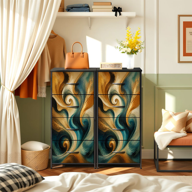 Commode de rangement verticale 4 tiroirs