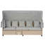 4-Piece UV-Resistant Resin Wicker Patio Set with Retractable Canopy-450596240