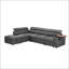 Canapé modulaire en tissu avec repose-pieds avec rangement, pour un confort et un gain de place dans les salons modernes-692049809