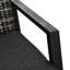 Ensemble de jardin 4 pièces comprenant 2 fauteuils et une table basse, sièges confortables pour la piscine, mobilier de patio noir idéal pour les réceptions dans le jardin.