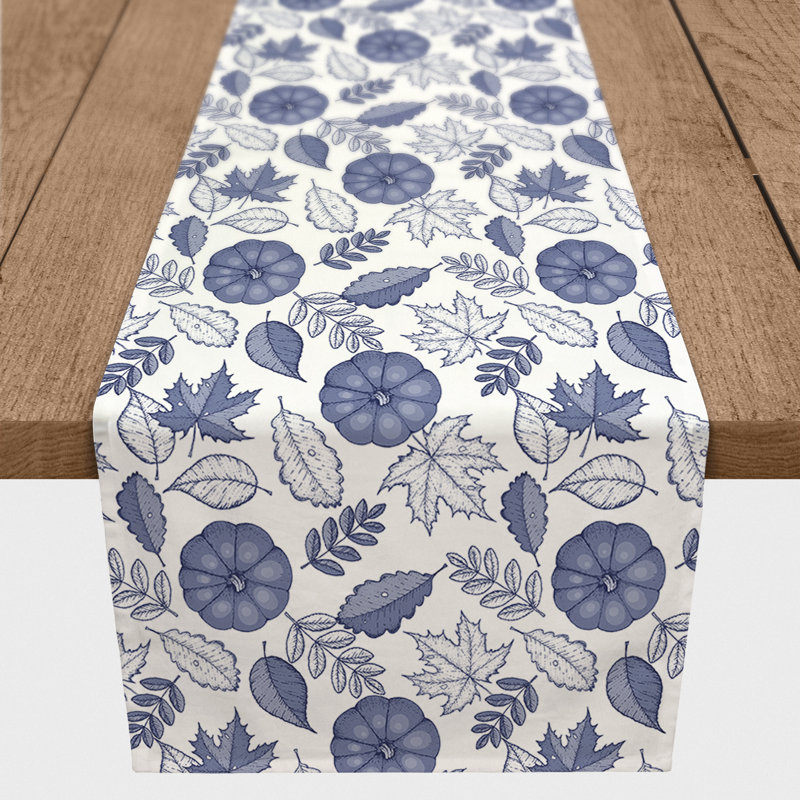 Chemin de table Safira, 72 po x 16 po, Bleu marine