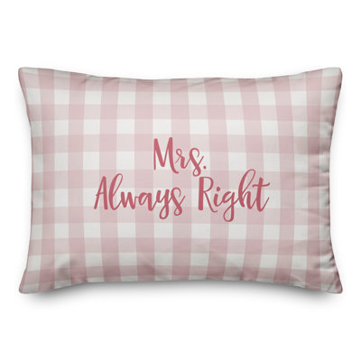  Coussin Mme. Always Right