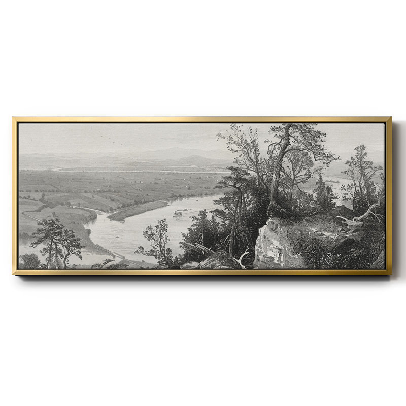 «Connecticut Valley from Mount Tom», toile encadrée, H 24 po x l 60 po