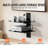 2 Tiers Wall Mounted AV Media Stand Adjustable Floating Projector Shelf
