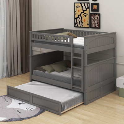 Full Over Full Bunk Bed With Trundle