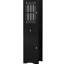 Armoire de salle de bain autoportante noire et élégante grande armoire de rangement noire avec tablettes réglables