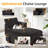  34.65’’ Upholstered Chaise Lounge Sofa Chair with Hidden Storage-1623974121