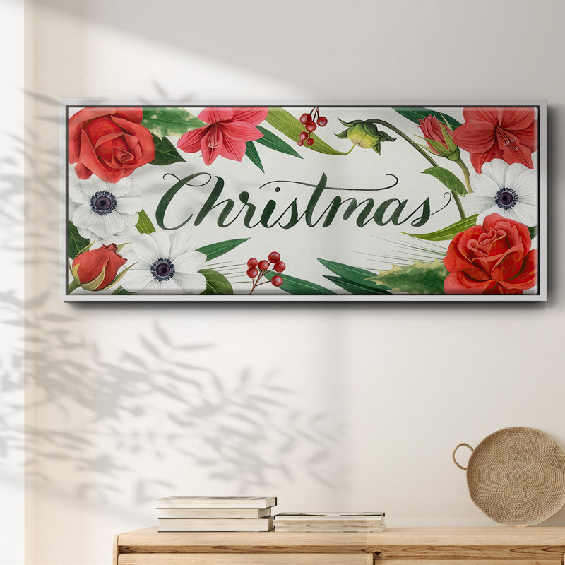 Christmas Time - Toile encadrée, H 12 po x l 30 po