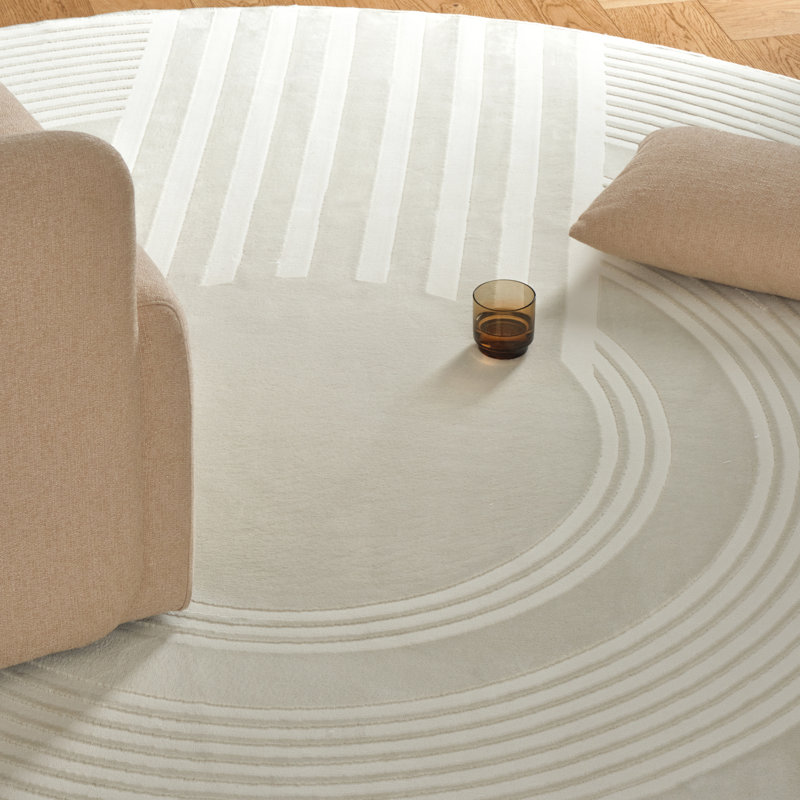 Maru Washable Rug, Round 5'3"