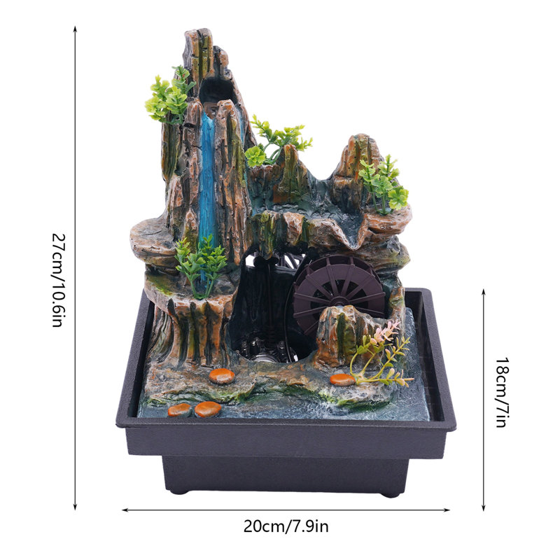 Fontaine en résine Adstalliya avec lumière