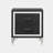 2 Drawers Modern Nightstand Bedside Table, Black