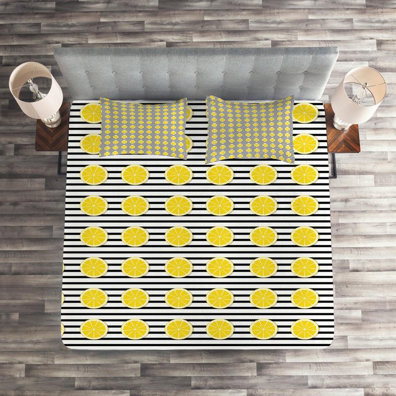 Polyester Striped Coverlet
