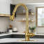 Pull Down Kitchen Faucet Single Handle Sink Faucet With Deck Plate-64366490