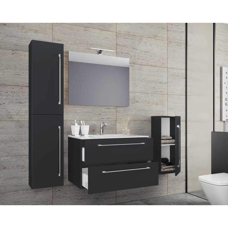 Andor Bathroom Furniture Suite, Black