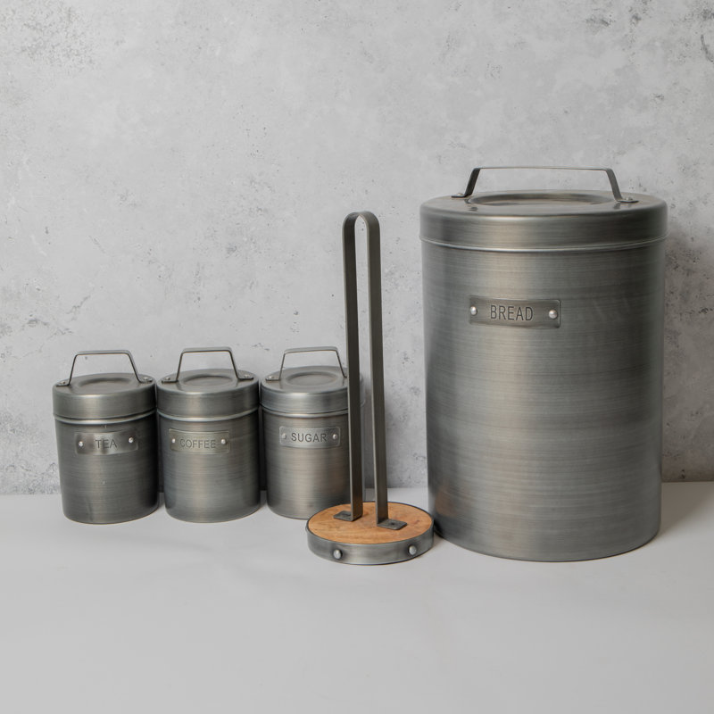 Industrial Kitchen 5 Piece Kitchen Canister Set