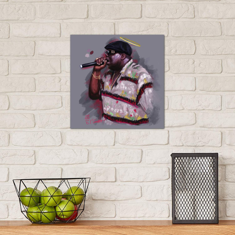«Biggie» par El'cesart - impression, H 26 po x l 26 po x P 1,5 po, Toile tendue