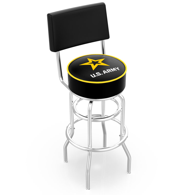 Tabouret tournant 25" avec forces armées américaines, Armée